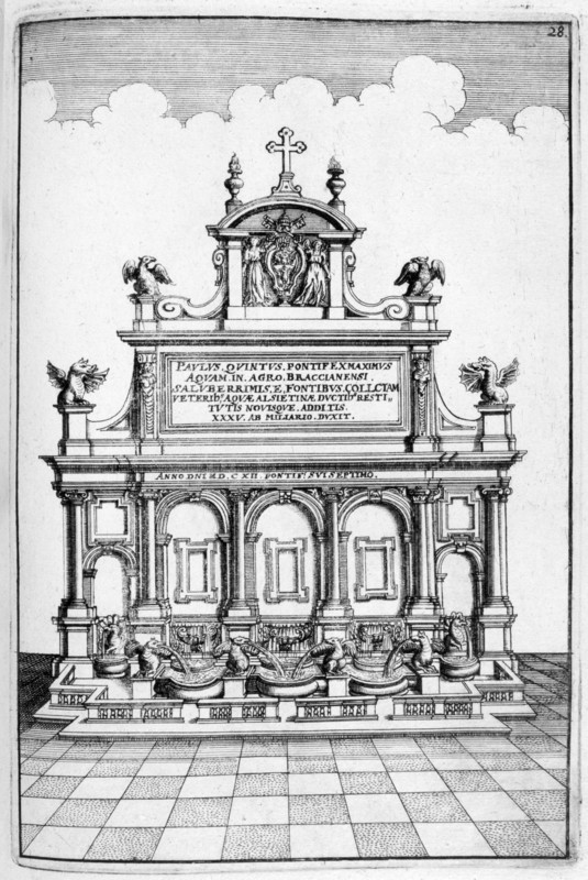 Fountain design, 1664. Artist: Georg Andreas Bockler