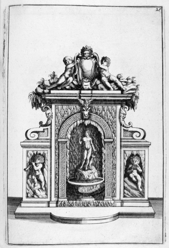Fountain design, 1664. Artist: Georg Andreas Bockler