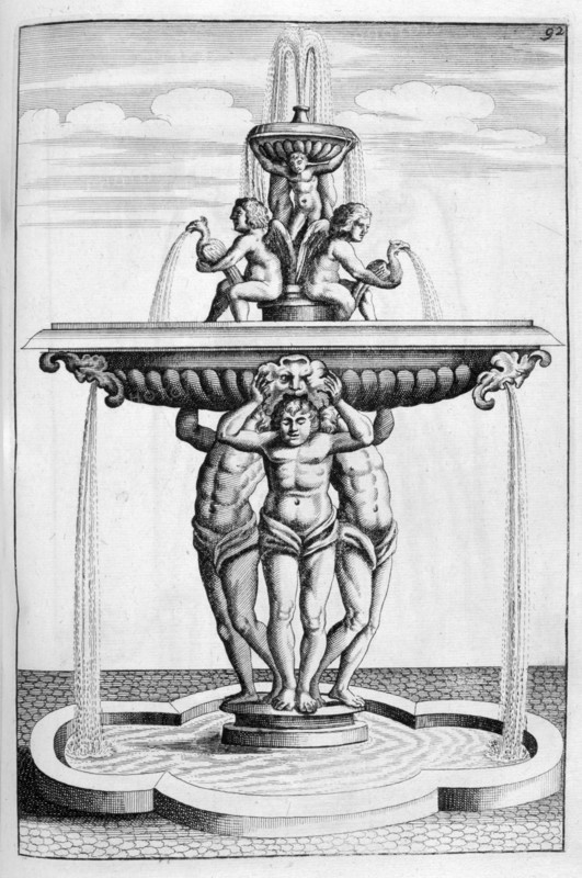 Fountain design, 1664. Artist: Georg Andreas Bockler