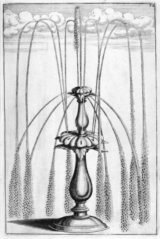 Ornamental fountain design, 1664. Artist: Georg Andreas Bockler