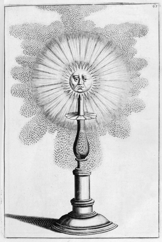 Sun ornamental fountain design, 1664. Artist: Georg Andreas Bockler