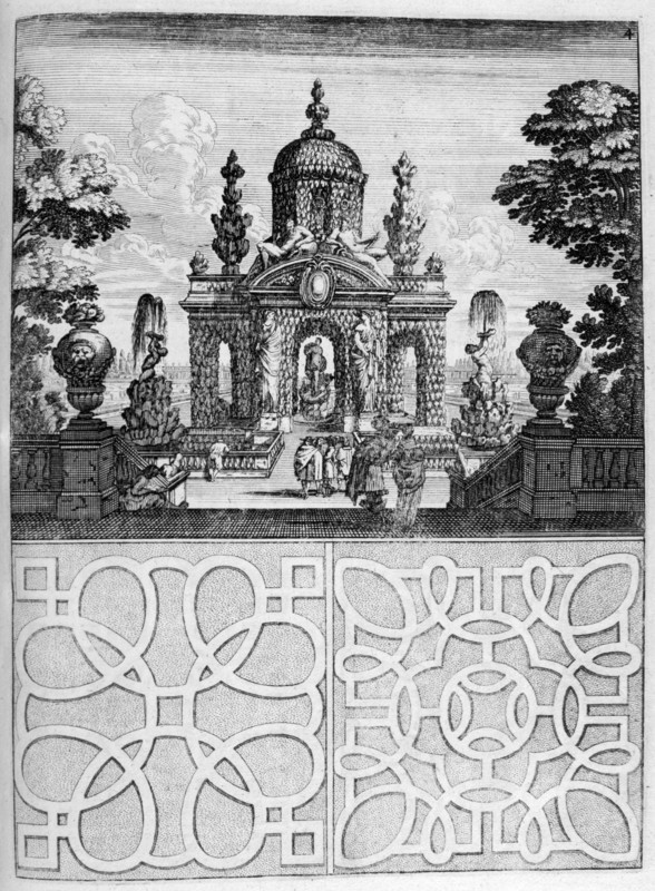 House and garden design, 1664. Artist: Georg Andreas Bockler