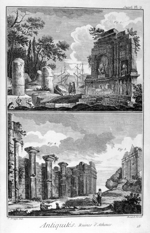 Ruins of Athens, 1751-1777. Artist: Bernard