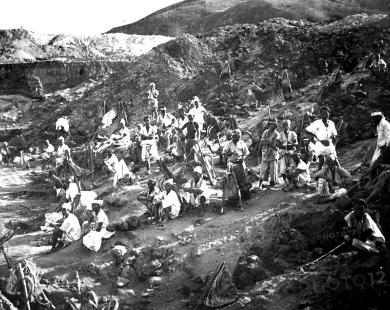 Opencast mine, Korea, 1900. Artist: Unknown