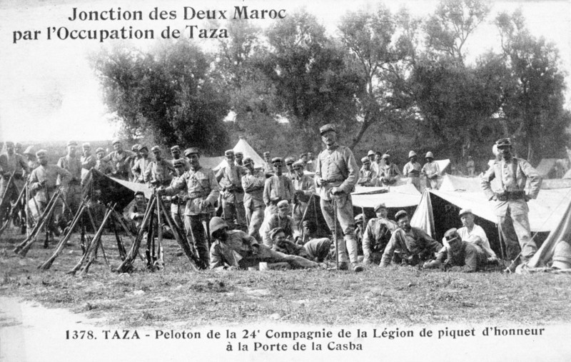 24th company of the French Foreign Legion, Taza, Morocco, 1904. Artist: Unknown