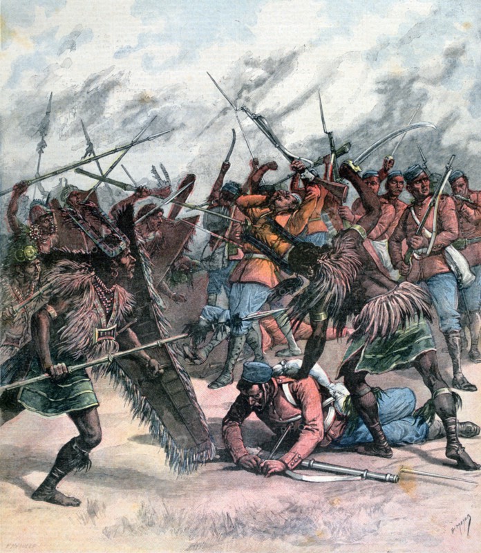 Insurrection in Manpur, India, 1891. Creator: Henri Meyer.