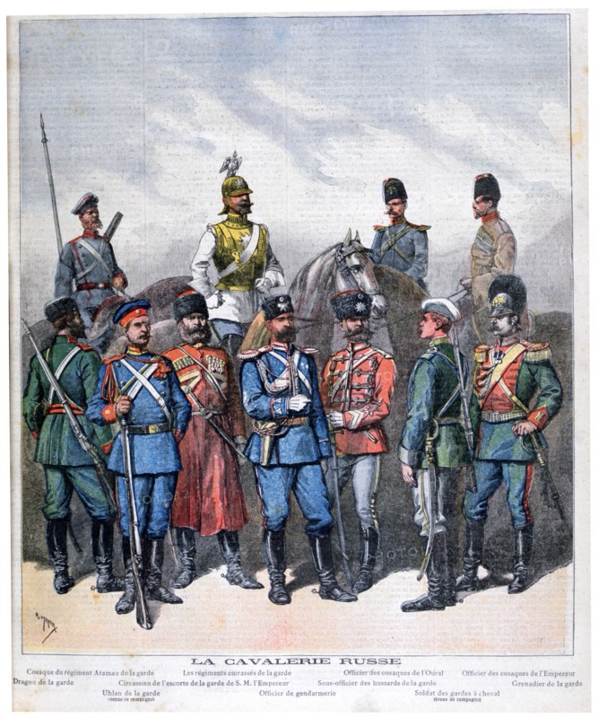 Russian cavalry, 1892. Artist: Henri Meyer