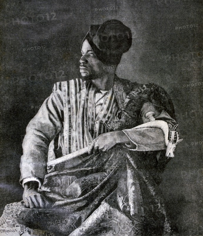 The chief Dahomey envoy for king Behanzin in Paris, 1893. Creator: F Meaulle.