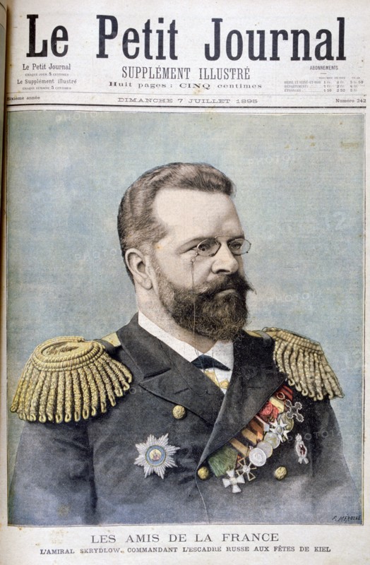 Admiral Nikolai Skrydlov, Russian naval officer, 1895. Creator: F Meaulle.