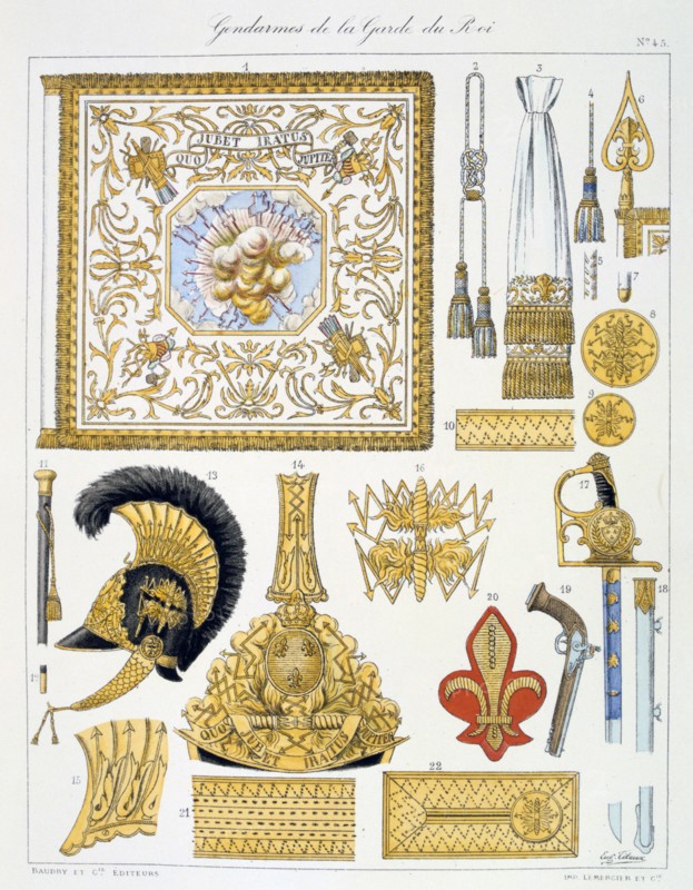 Gendarmes de la Garde du Roi, Insignia Artist: Eugene Titeux