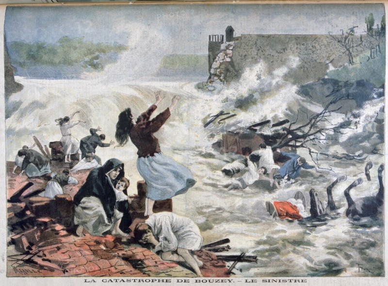 'The Disaster at Bouzey', 1895. Creator: F Meaulle.