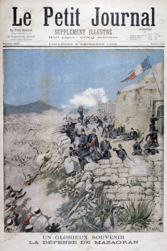 The defence of Mazagran, Algeria, 1896. Artist: Henri Meyer