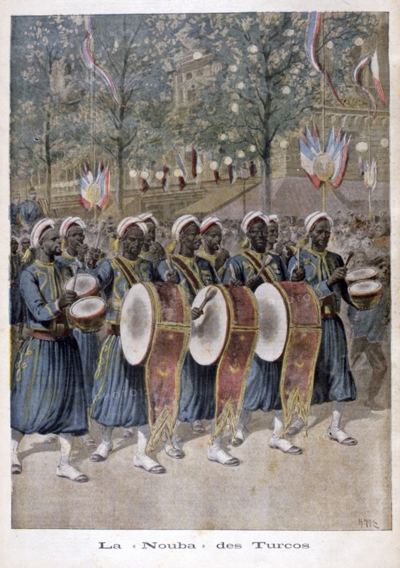 'A regiment of Algerian 'Turcos', 1896. Artist: Henri Meyer