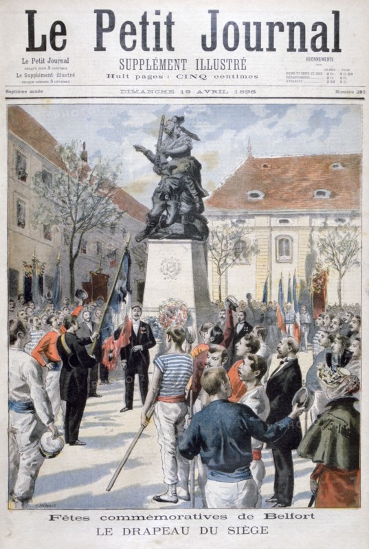 Commemoration of the Siege of Belfort, 1896. Creator: F Meaulle.