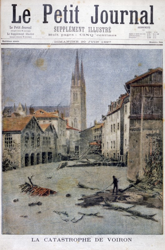 The catastrophe of Voiron, France, 1897. Artist: Henri Meyer