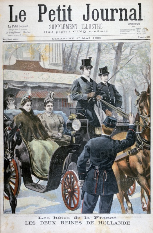 The two queens of Holland visiting Paris, France, 1898. Creator: F Meaulle.