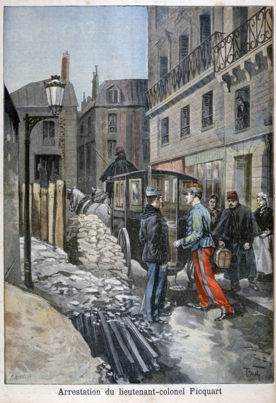 The arrest of lieutenant-colonel Picquart, 1898. Creator: F Meaulle.