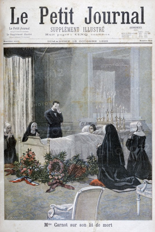 The death of the son of Marie François Sadi Carnot, 1898. Creator: F Meaulle.