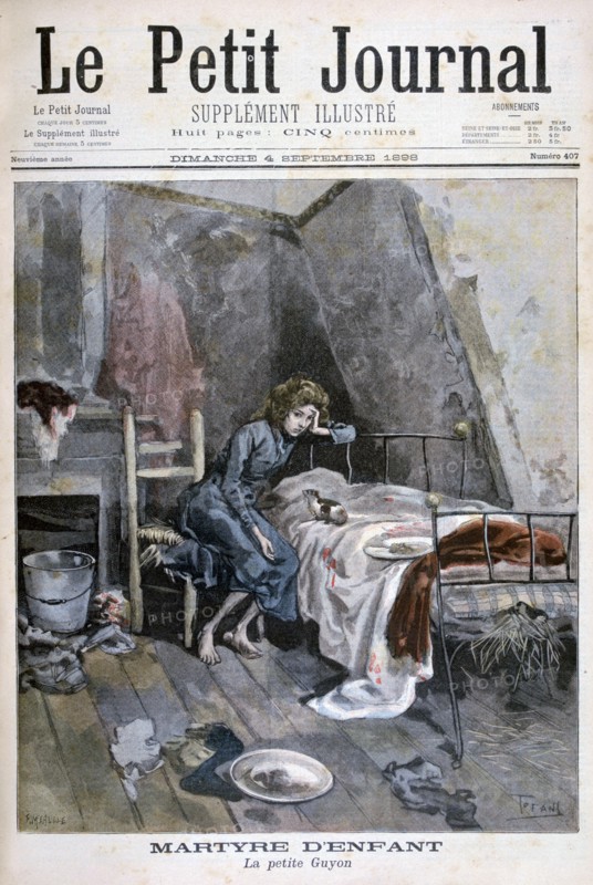 Revolte of the blind men in a hospice, France, 1904. Artist: Unknown