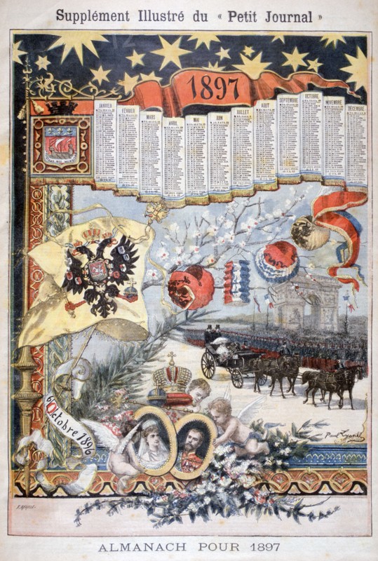 Calendar for 1897.  Creator: F Meaulle.