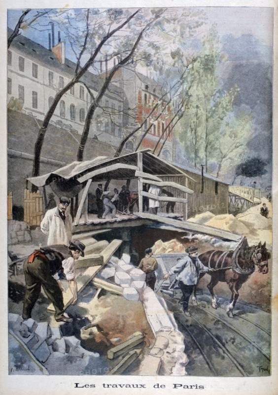 Labour in Paris, 1899.  Creator: F Meaulle.