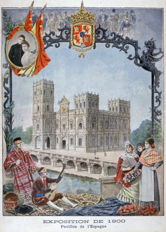 The Spanish pavilion at the Universal Exhibition of 1900, Paris, 1900. Artist: Unknown