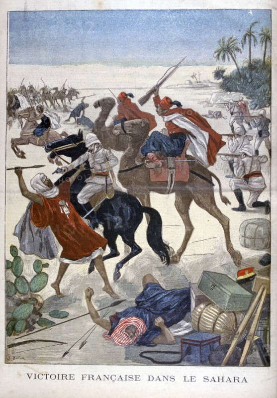 French Victory in the Sahara, 1900. Artist: Joseph Belon