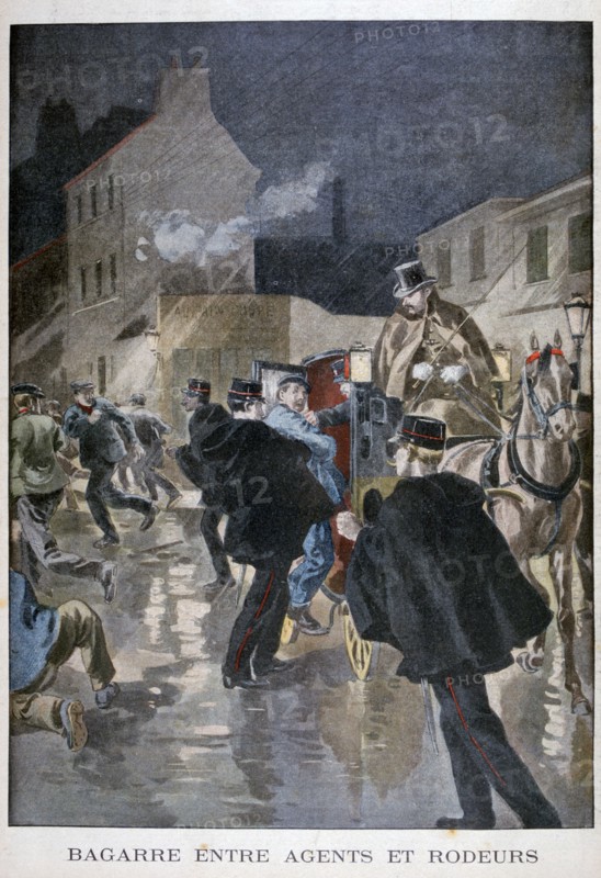 Arrested by the police, Paris, 1900. Artist: Unknown