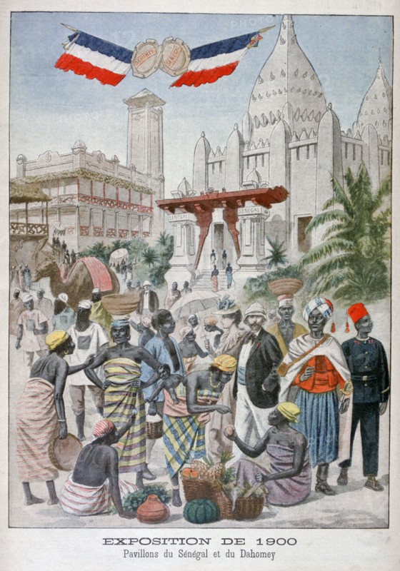 The Sengalise pavilion at the Universal Exhibition of 1900, Paris, 1900. Artist: Unknown