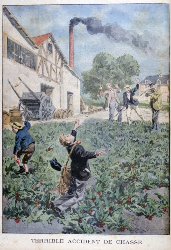 Hunting accident, 1900. Artist: Oswaldo Tofani