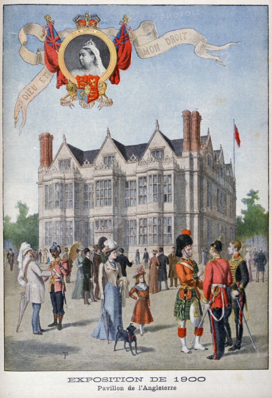 The British pavilion at the Universal Exhibition of 1900, Paris, 1900. Artist: Unknown