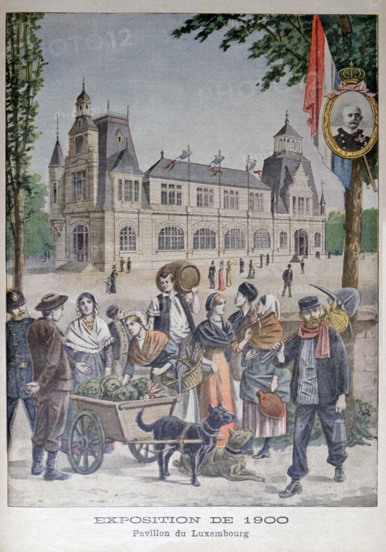 The Luxembourg pavilion at the Universal Exhibition of 1900, Paris, 1900. Artist: Unknown