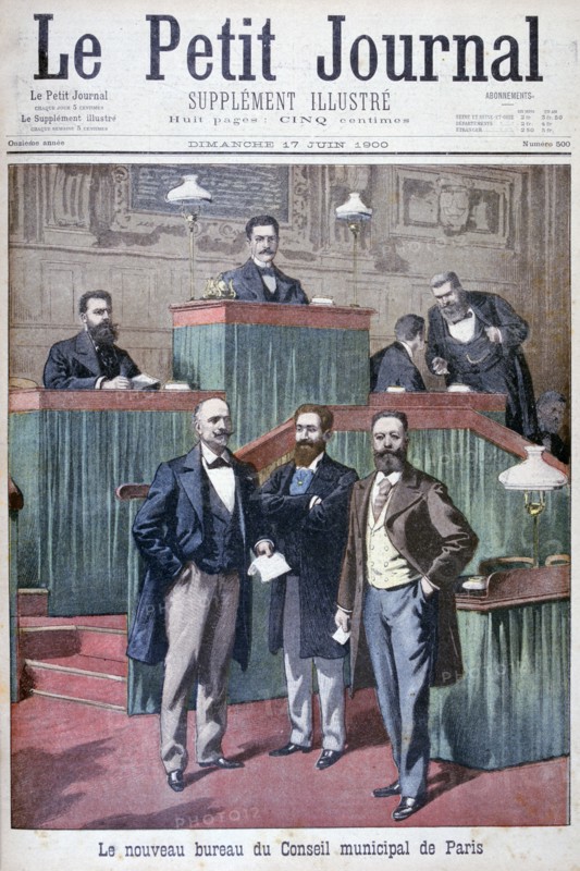 The new municipal council of Paris, 1900. Artist: Eugene Damblans