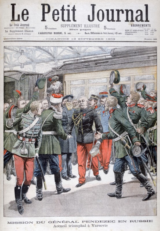 General Pendezec's diplomatic mission to Russia, 1903. Artist: Unknown