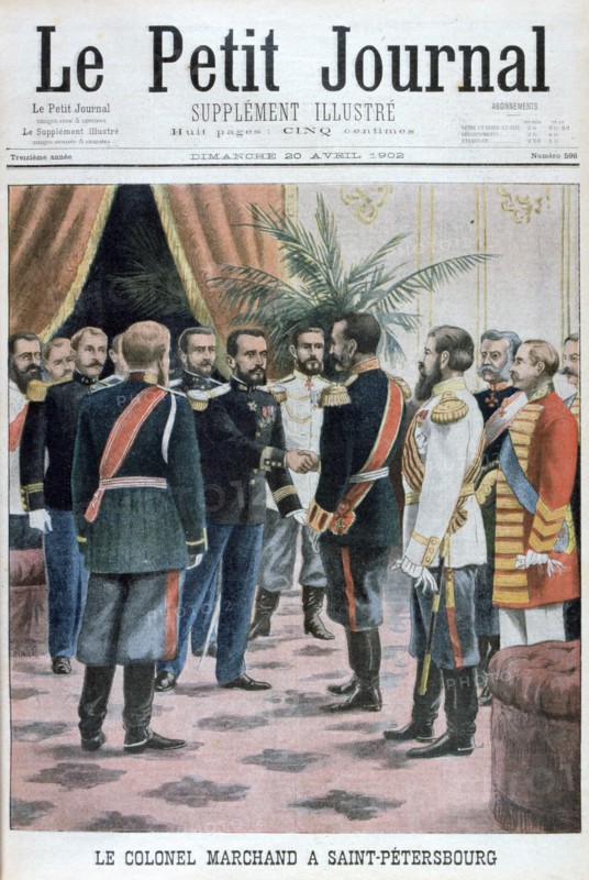 Colonel Jean-Baptiste Marchand in St Petersburg, Russia, 1902. Artist: Unknown