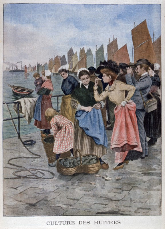 Oyster seller, 1902. Artist: Unknown