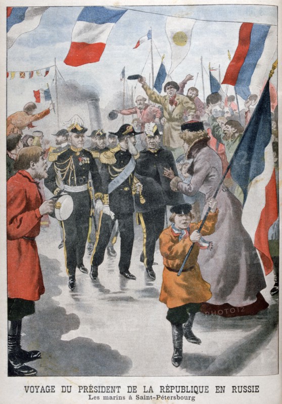 The President of the Republic of France visiting St Petersburg, Russia, 1902. Artist: Unknown