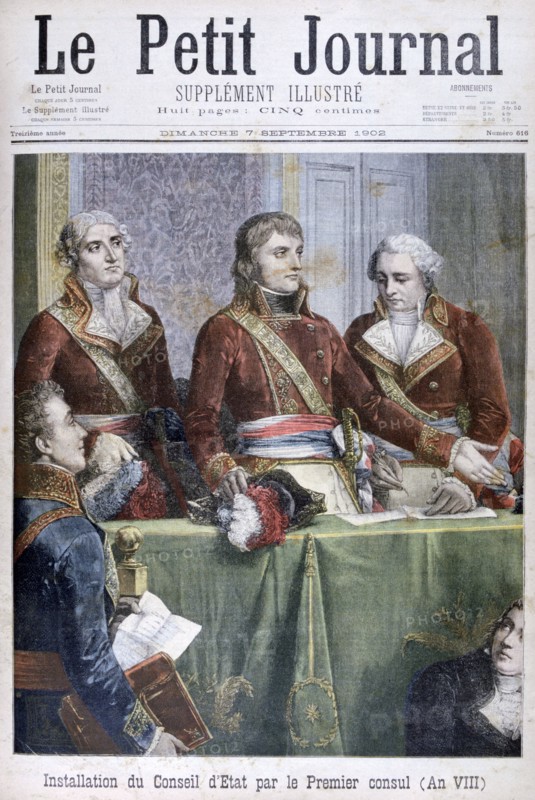 The Installation of the Council of State by the First Consul Napoleon, 1799 (1902). Artist: Unknown