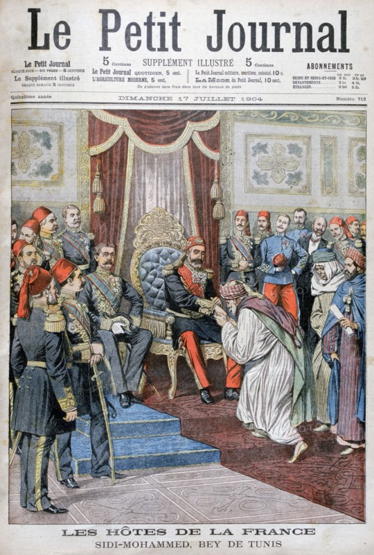 Audience with Muhammad IV al-Hadi, the Bey of Tunis, 1904. Artist: Unknown