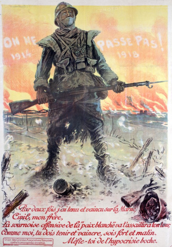 'They Shall Not Pass! 1914-1918', 1918. Artist: Maurice Neumont