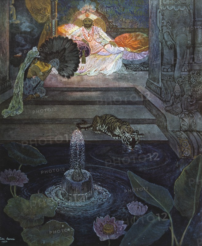 'Au Jardin des Gemmes', 1924. Artist: Leon Carre