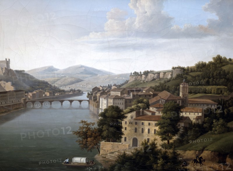 'View of the Rhone'. c1777-1840. Artist: Alexandre Haycinthe Dunouy