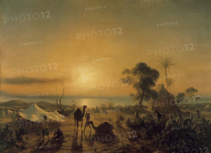 'The Camp at Staoueli', 1830.  Artist: Theodore Gudin