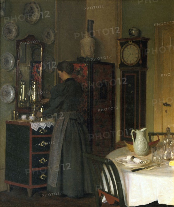 'Tea-time', 1898 Artist: Valdemar Kornerup