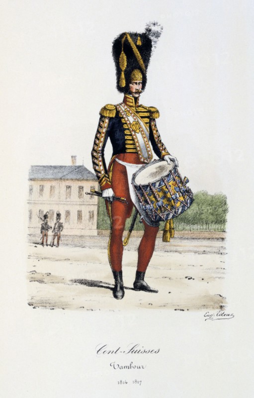 Cents-Suisses, Drummer, 1814-17 Artist: Eugene Titeux