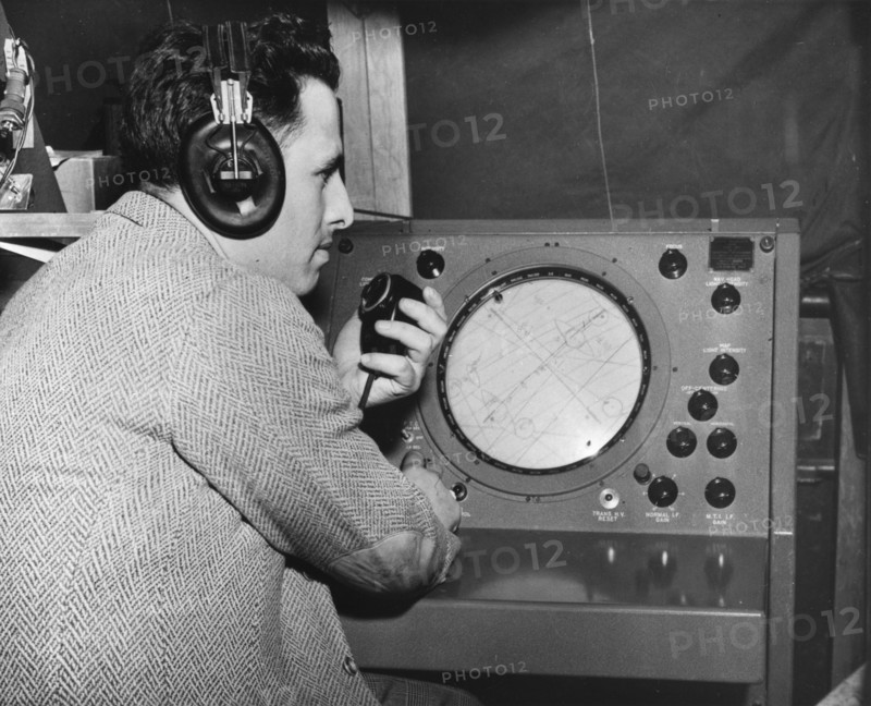 Radar operator, Marshall Plan, 1947-1951. Artist: Unknown