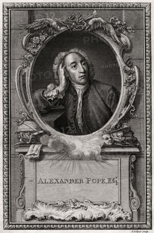 'Alexander Pope', 1774. Artist: J Collyer