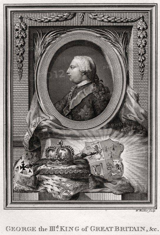 'George the III, King of Great Britain', 1777. Artist: W Walker