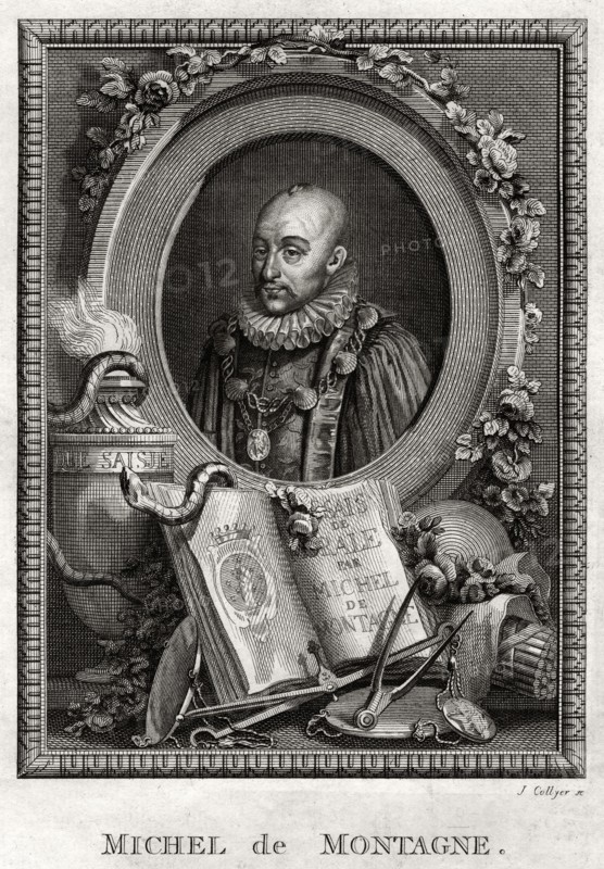 'Michel de Montagne', 1775. Artist: J Collyer