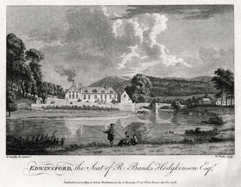 'Edwinsford, the seat of R Banks Hodgkinson Esq', Carmarthenshire, 1776. Artist: William Watts
